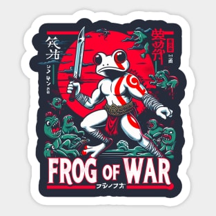 Frog of War Sticker